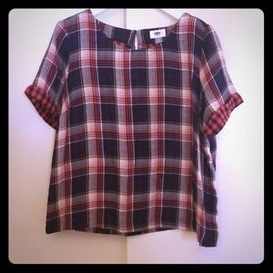 NWT Old Navy Plaid top
